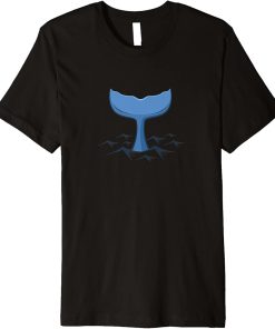 Whale fin in the sea | orca whale marine biologist dolphin Premium T-Shirt