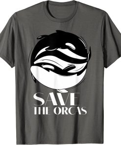 Save the orcas Sea animal mammals Fauna conservationist T-Shirt