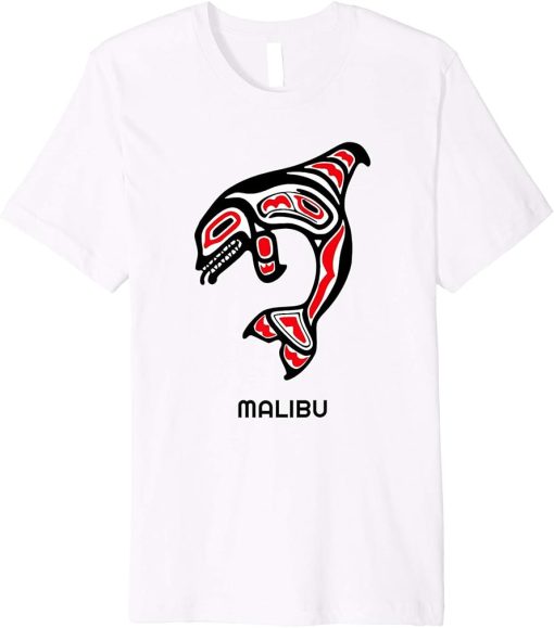 Native American Malibu, California Orca Killer Whales Gift Premium T-Shirt